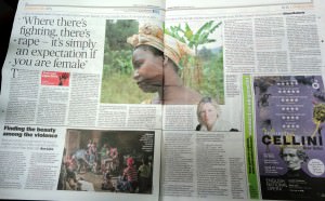 Studio 9 Evening Standard double page feature on Seeds of Hope